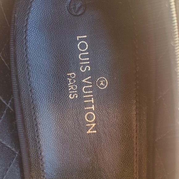 Louis Vuitton Auteuil Slipper black monogram print velvet main image 6